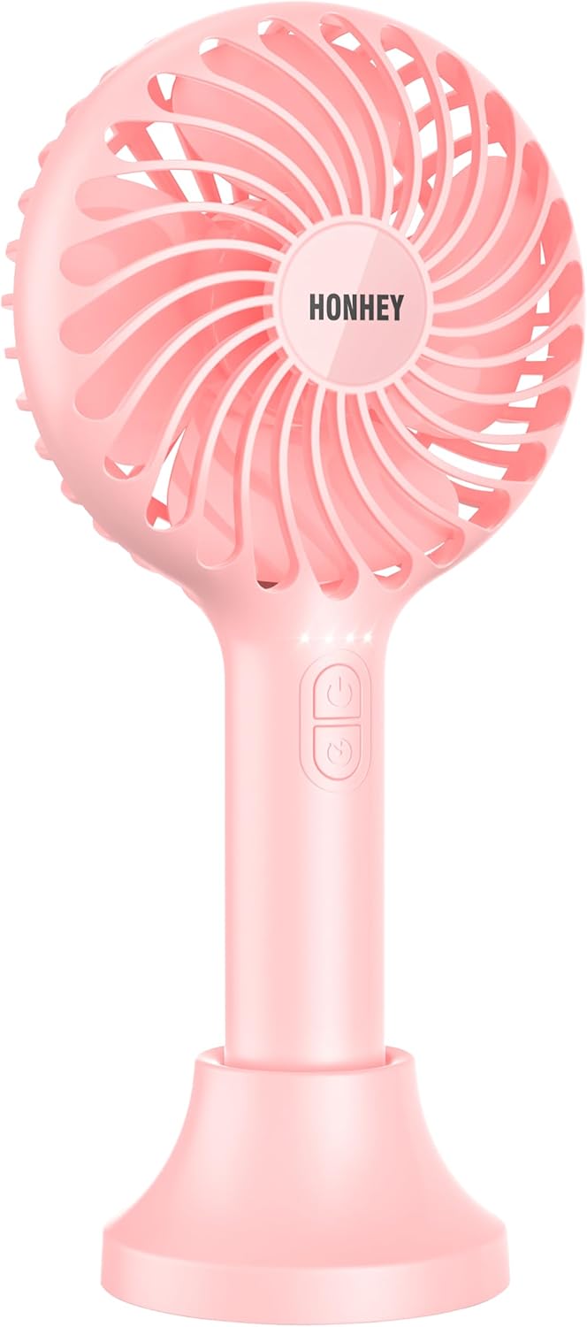 HonHey Handheld Fan: Portable Rechargeable Beauty Fan