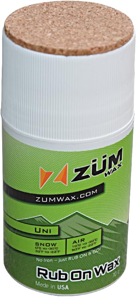 ZUMWax 70g Rub-On Ski Wax | Easy Apply | Long-Lasting | Secret Scent