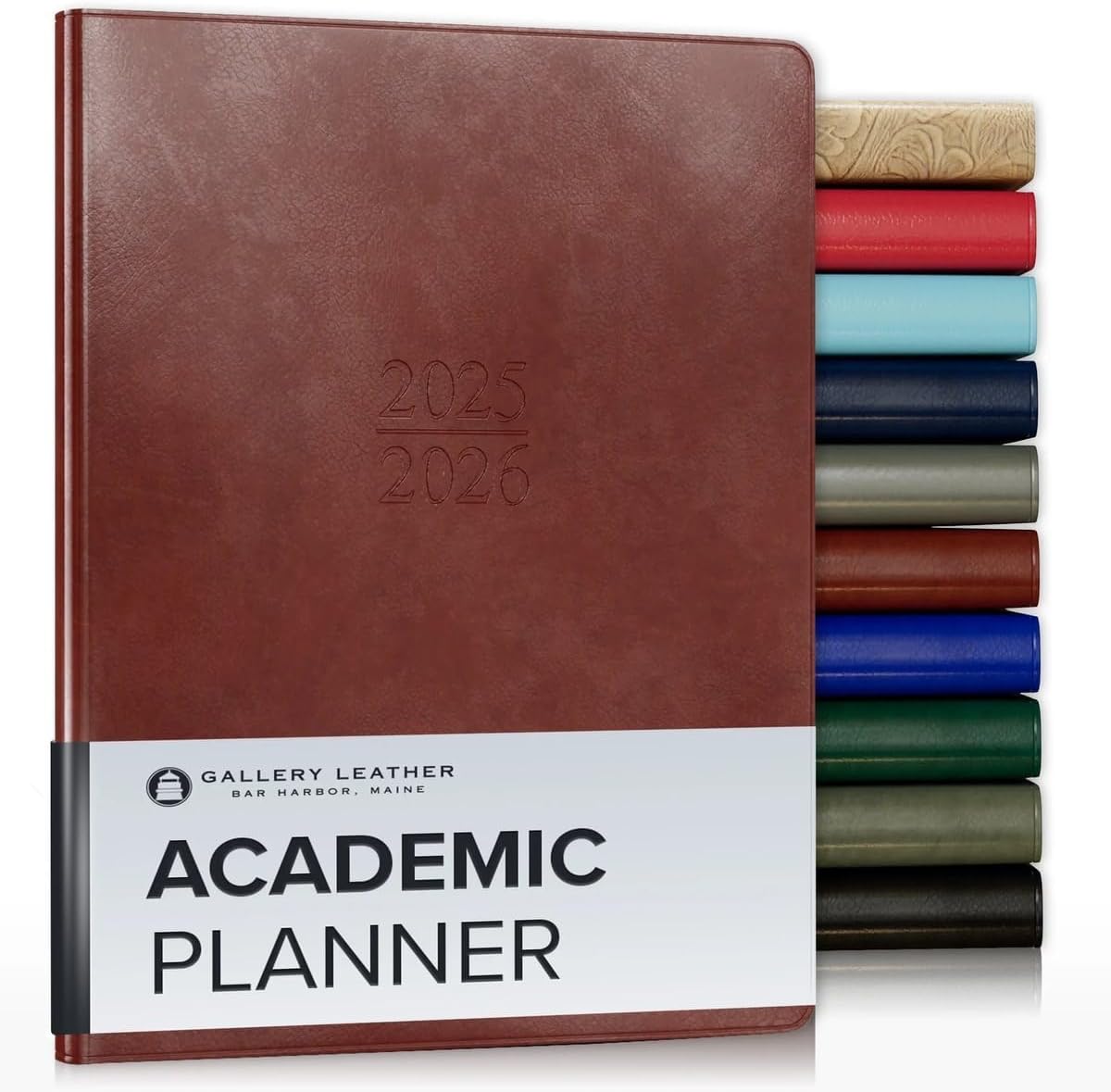 Gallery Leather Academic Planner 2025-2026 for Students & Teachers