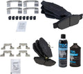TRQ Front & Rear Brake Pads Brake Chemical Kit Ceramic - Direct Fit