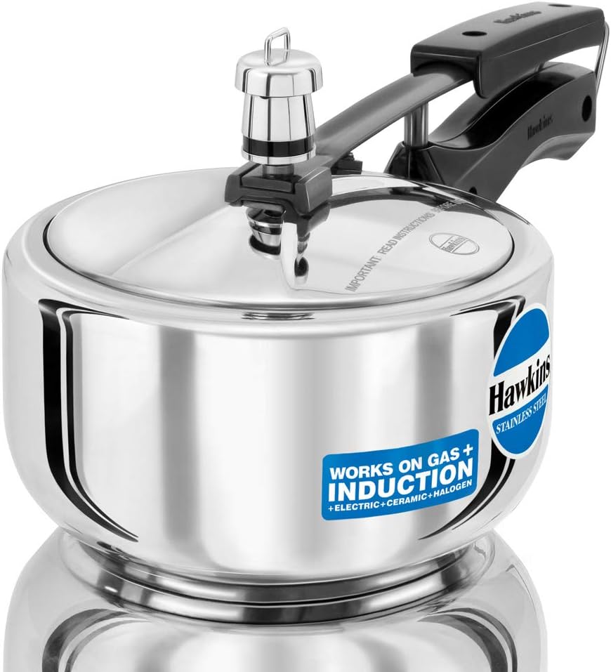 Hawkins B25 Pressure Cooker 2 Litre Silver for Efficient Cooking
