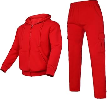 Nothinchan Men's Tracksuit 2 Piece Sweatsuit Set for Comfort