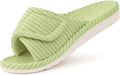 Orthopedic House Slippers for Women Corduroy Open Toe - Adjustable