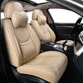 Auto Car Seat Covers Universal Fit Front Pair - Breathable Leather