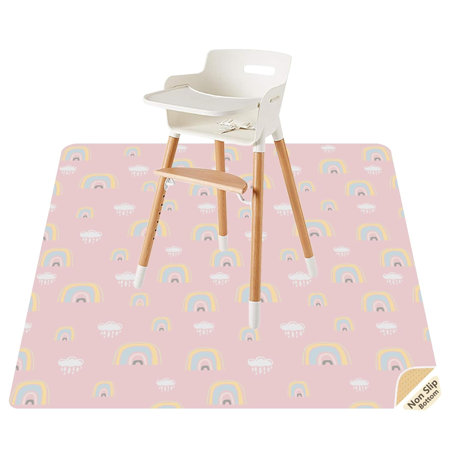 Anti-Slip Mess Mat by CLCROBD, 51 Rainbow Pink