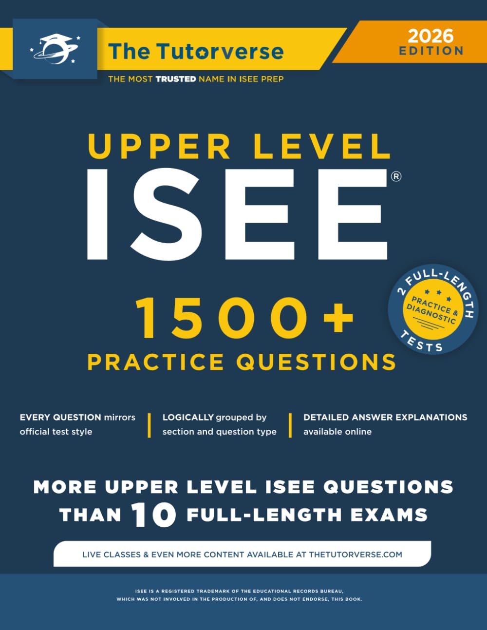 Upper Level ISEE: 1500+ Practice Questions for Success