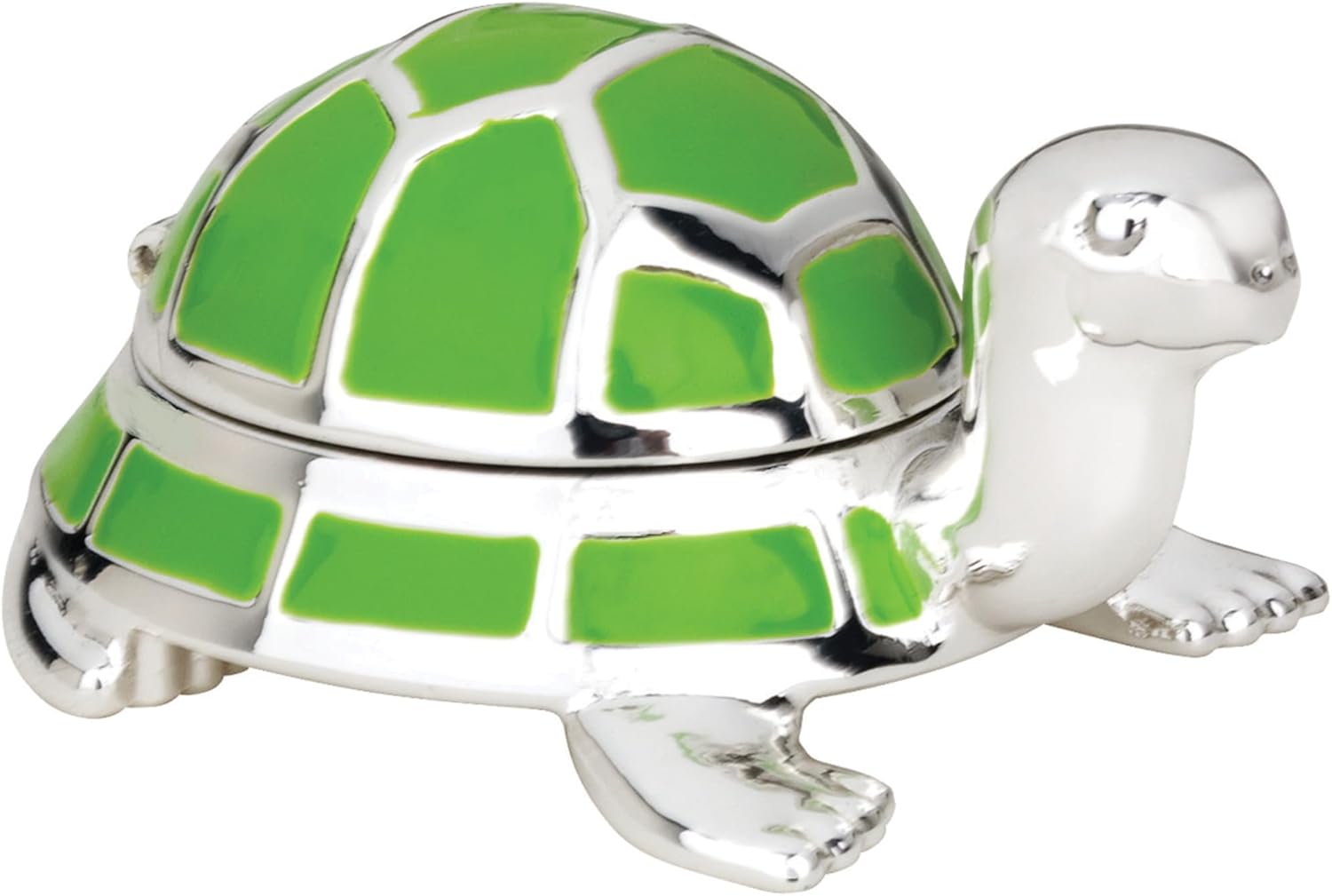 Reed & Barton Jungle Parade Silverplate Turtle Tooth Fairy Box
