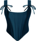 Scarlet Darkness Corset Tops for Women Renaissance Boned Overbust