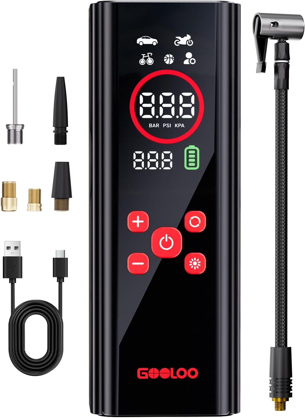 GOOLOO AP150 PRO: Fast Pump, Precise Gauge