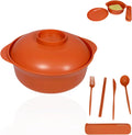 Microwave Ramen Cooker Bowl 33 oz with Lid Handle and Utensils - Quick