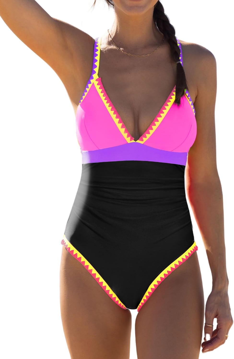 popvil One Piece Swimsuit 2025 Tummy Control for Women