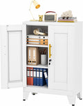 35.43in Lockable Metal Storage Cabinet - Secure Steel Organizer