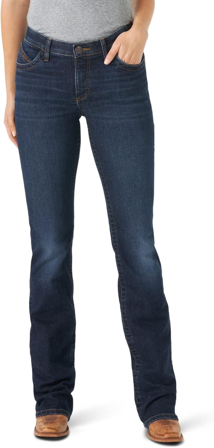 Wrangler Women's Willow Mid Rise Boot Cut Ultimate Riding Jean