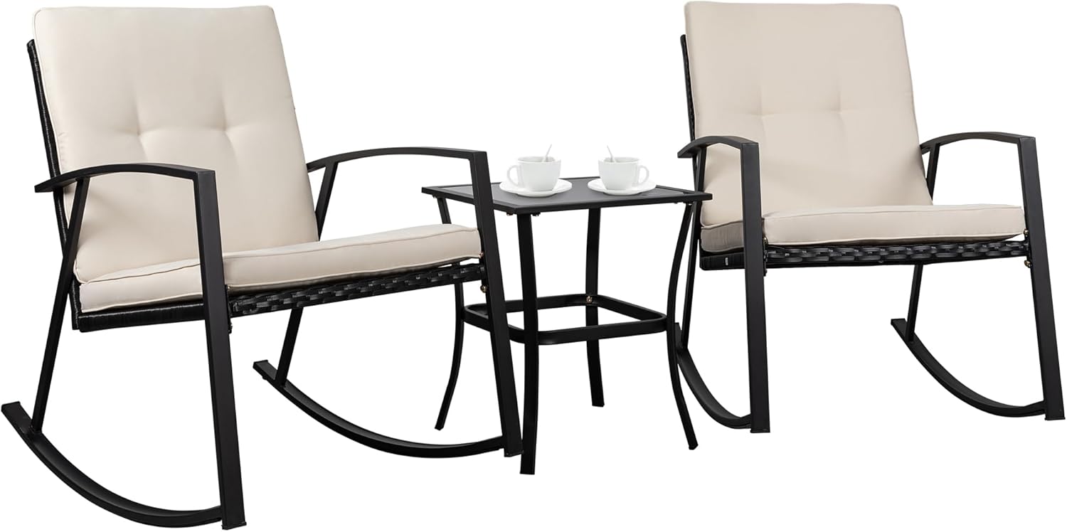 Shintenchi 3-Piece Outdoor Bistro Set - Stylish Relaxation