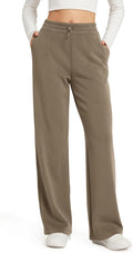 Women's Modal Soft Wide Leg Pants with Pockets - Comfortable High wear