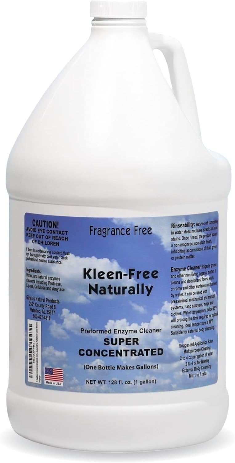 Kleen Free Naturally Enzyme Cleaner for Powerful Multi-Purpose Use