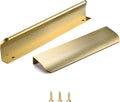 Satanga Edge Finger Tab Pulls for Cabinets Brushed Gold - Modern