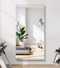 Home Gym Mirror 55x28 in Frameless Tempered Glass - Clear Workout