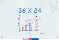 maxtek Magnetic Glass Dry Erase White Board for Home Office