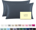Silk Pillow Cases Set of 2 for Hair and Skin - Space Grey
