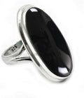 Large Oval Gemstone Tribal Ring for Men - Handcrafted (Style 4DJH)