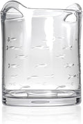 School of Fish Glass Ice Bucket - Elegant Diamond-Wheel Engraving