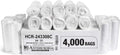 High Density 16 Gallon Trash Bags - 4000 Count Clear Roll