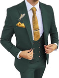 Wangyue 3 Piece Men's Suits Slim Fit for Wedding and Business