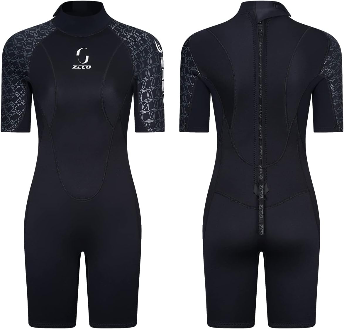 ZCCO Mens 3mm Shorty Wetsuit for Diving and Water Sports
