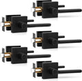 Privacy Door Levers 5 Pack Black - Heavy Duty Interior Handles