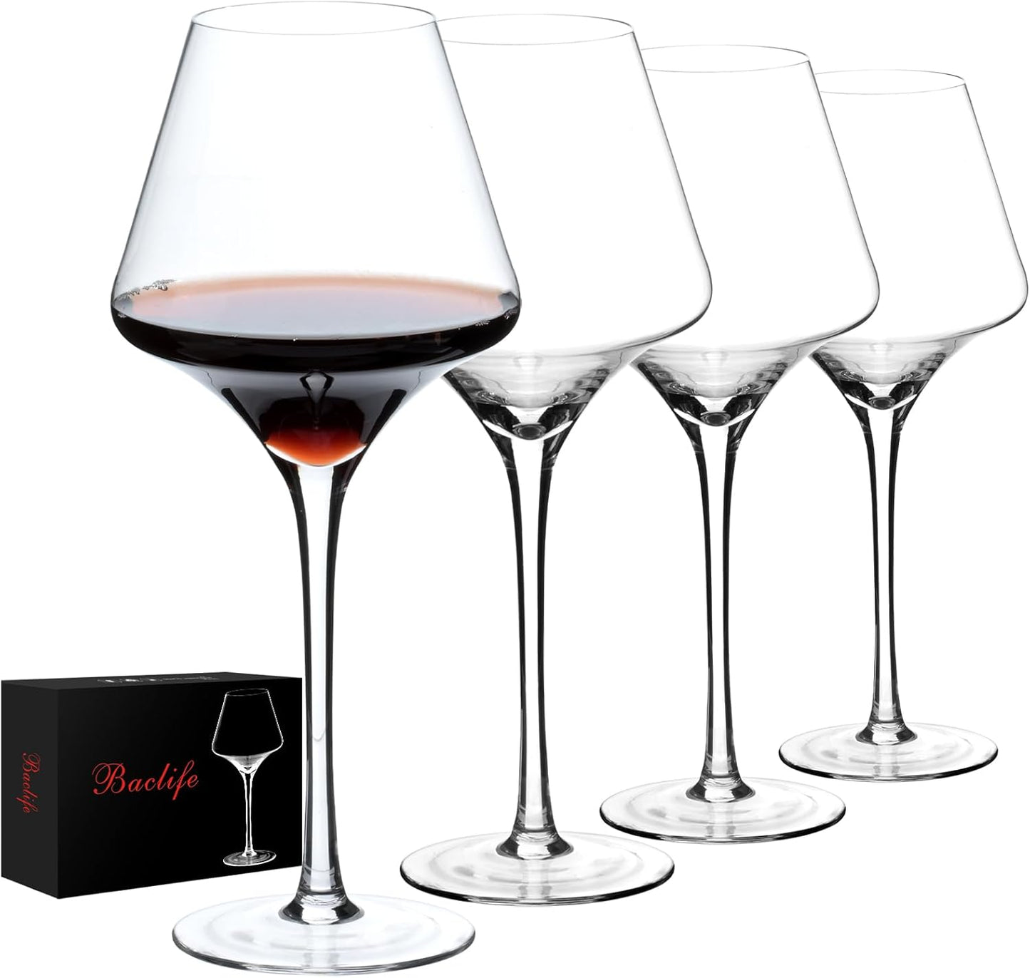 Premium Crystal Red Wine Glasses Set of 4 for Every Occasion