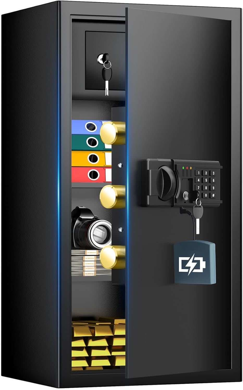 5.8 Cub Large Fireproof Safe for Home with Digital Lock Features