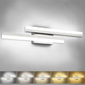 24 in LED Vanity Light Black Bathroom Fixture - 5CCT Dimmable
