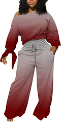 sexycherry Casual 2 Piece Outfits for Women - Cozy Sweatsuit Set