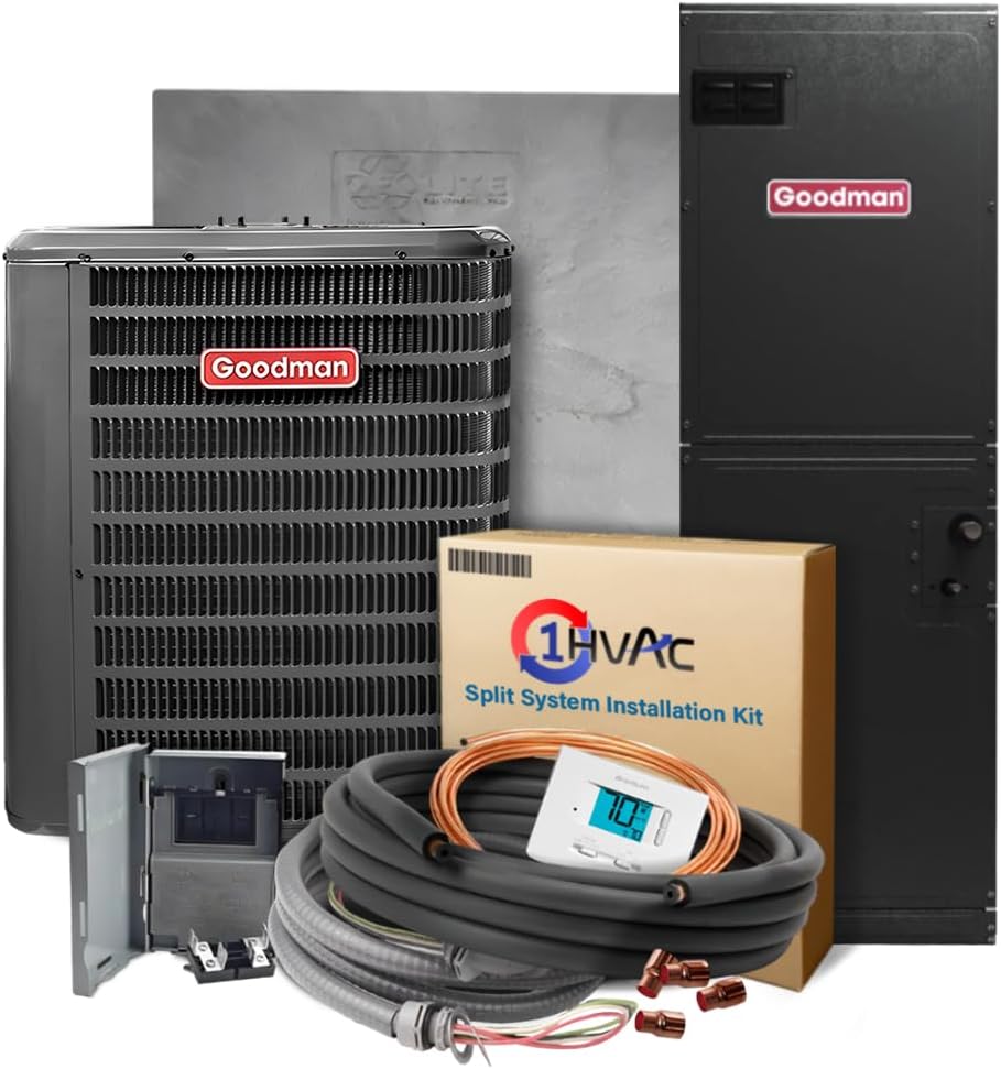 Efficient 2.5 Ton Heat Pump & Air Handler Bundle | 30K BTU, Clean Air R32 | 1HVAC