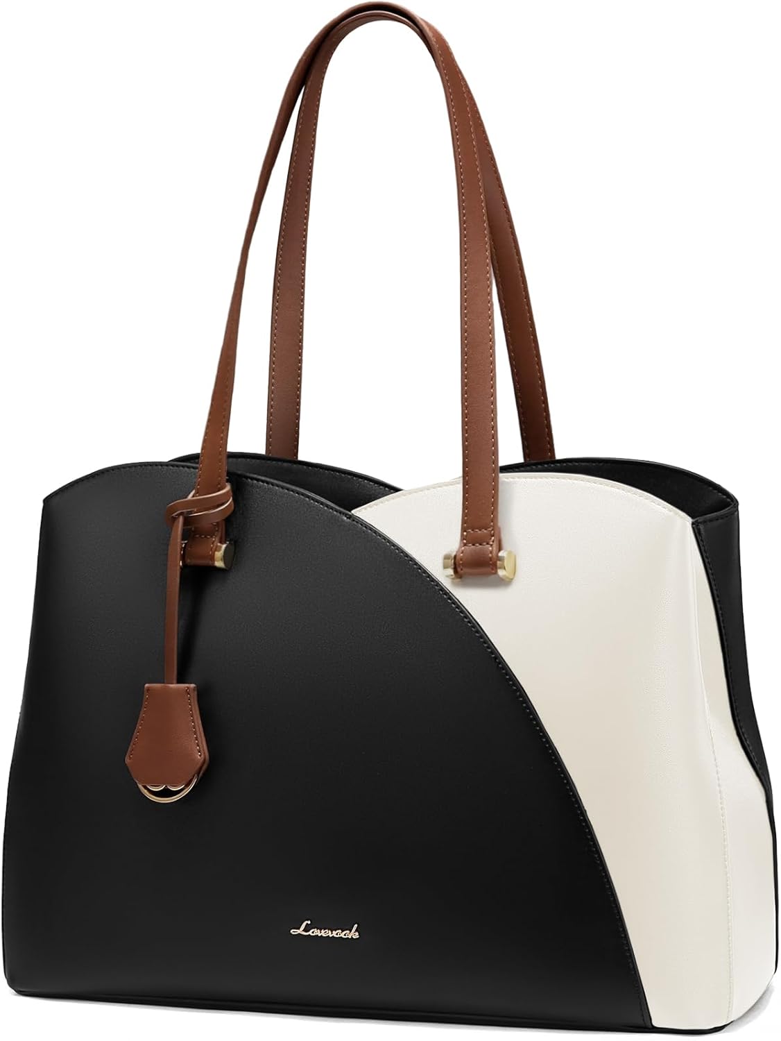 LOVEVOOK 17 Inch Laptop Tote Bag for Women - Stylish Work Bag