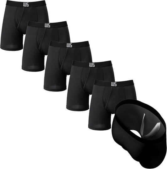 Warriors & Scholars Mens Boxer Briefs Pack of 6 for Comfort