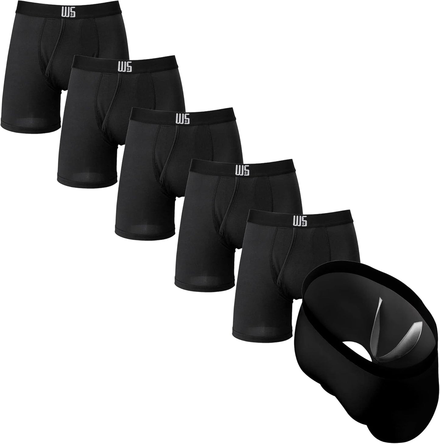 Warriors & Scholars Mens Boxer Briefs Pack of 6 for Comfort