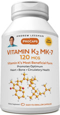 Vitamin K2 MK-7 120 mcg 180 Softgels - Supports Bone & Heart Health