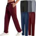 3PC or 5PC Men's Zipper Jogger Pants - Breathable, Flexible Fit ZH