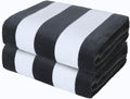 Exclusivo Mezcla Large Cabana Stripe Beach Towels for Comfort
