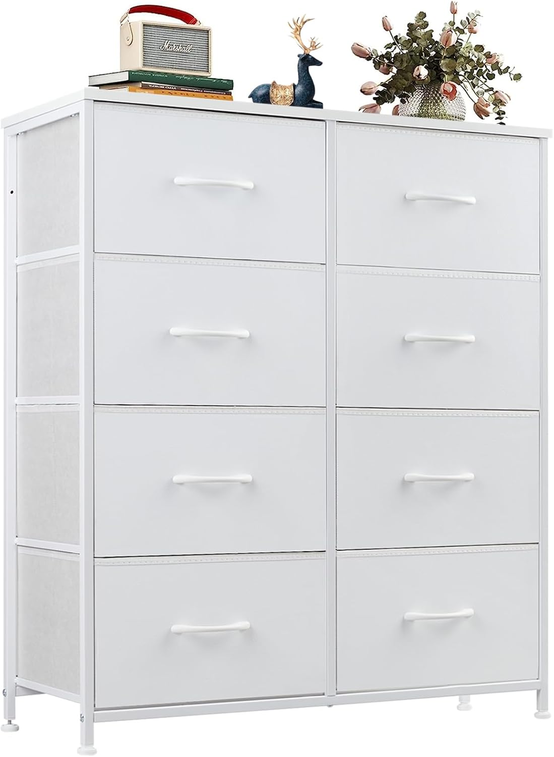 OLIXIS Dresser for Bedroom with 8 Storage Drawers and Frame