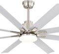 66 in Smart Ceiling Fan with Light - Quiet High CFM for Large Rooms