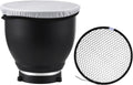 7 in Bowens Mount Beauty Dish Reflector with Honeycomb Grid - Focused
