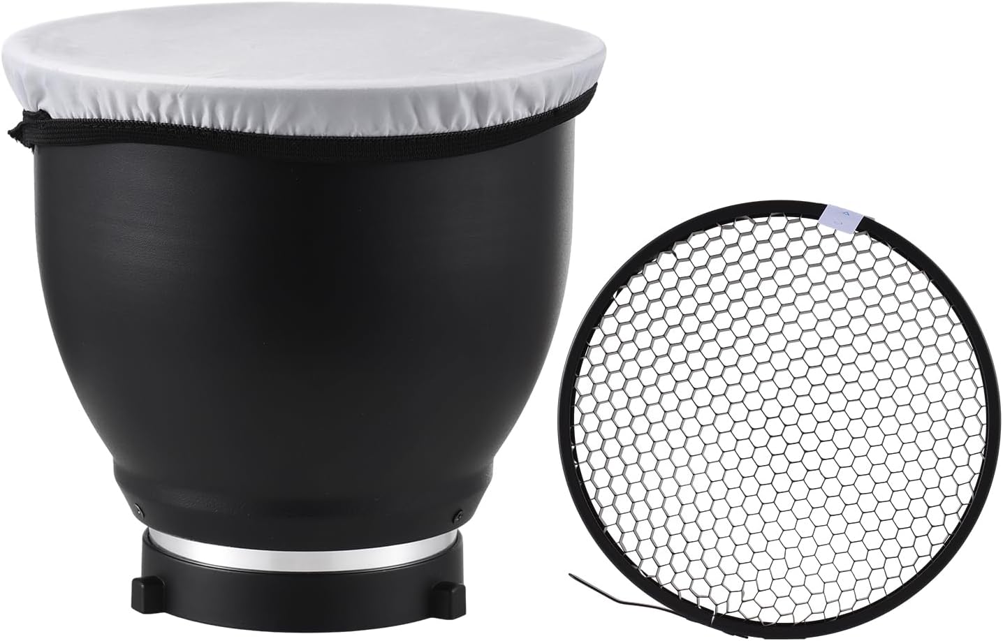 Andoer 7 Inch Bowens Mount Beauty Dish with Honeycomb Grid