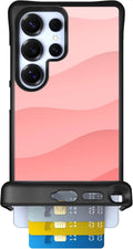 Scooch Wingmate Case for Samsung Galaxy S25 Ultra Pink Waves - Card