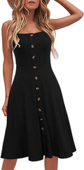 Berydress Women Casual Beach Summer Midi Sundress - Flattering A-Line