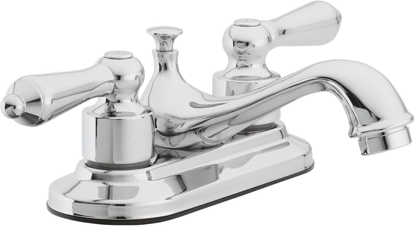 Aqua Vista Bathroom Sink Faucet with Elegant Two Handle Design