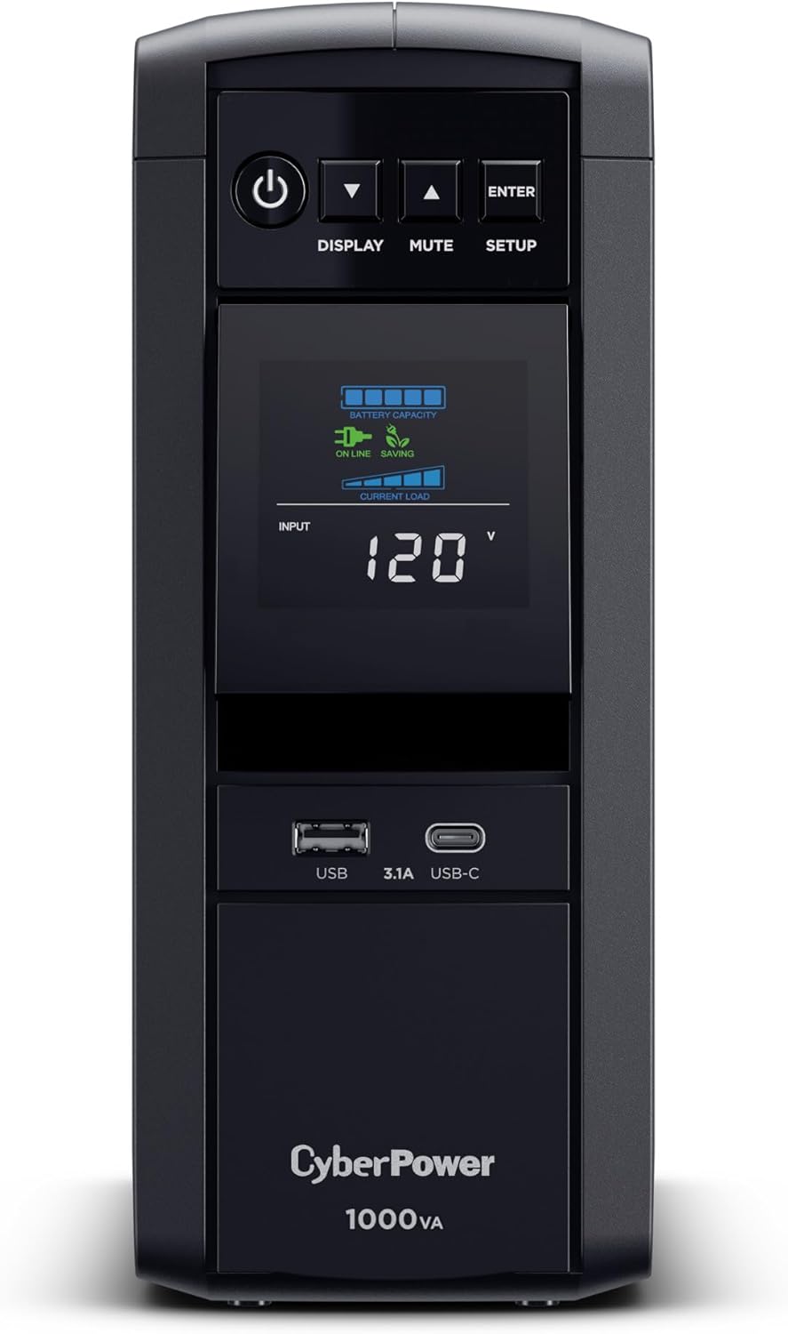 CyberPower CP1000PFCLCD UPS Battery Backup with Surge Protection