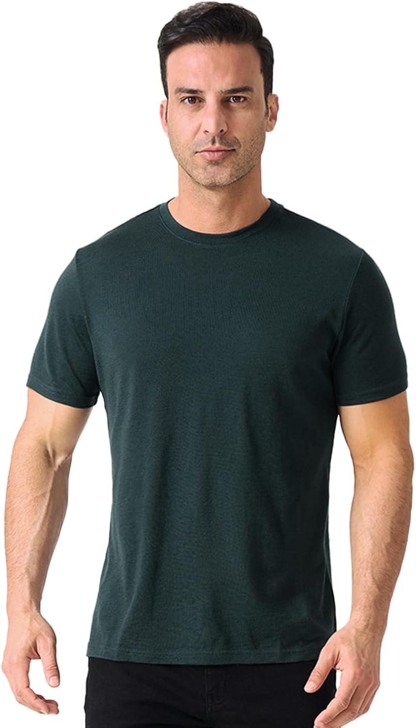 Merino Protect 100% Merino Wool T Shirts for Men - Odor Resistant